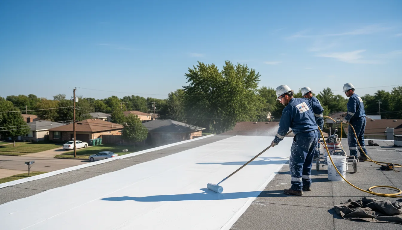 Commercial roof coating in Stevens Point, WI near me